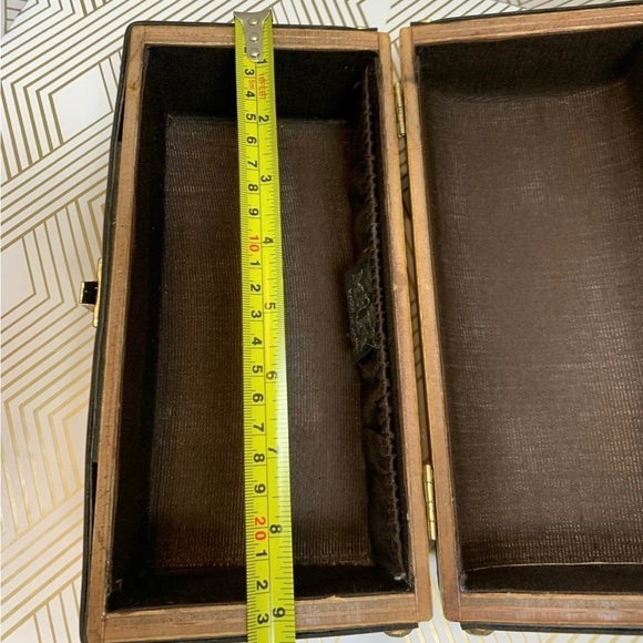 Vintage MR R 1970s Wood Box Purse Made in Japan - Picture 11 of 11